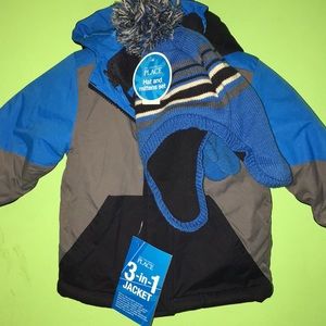 3-in-1 Jacket, Hat & Gloves Set!